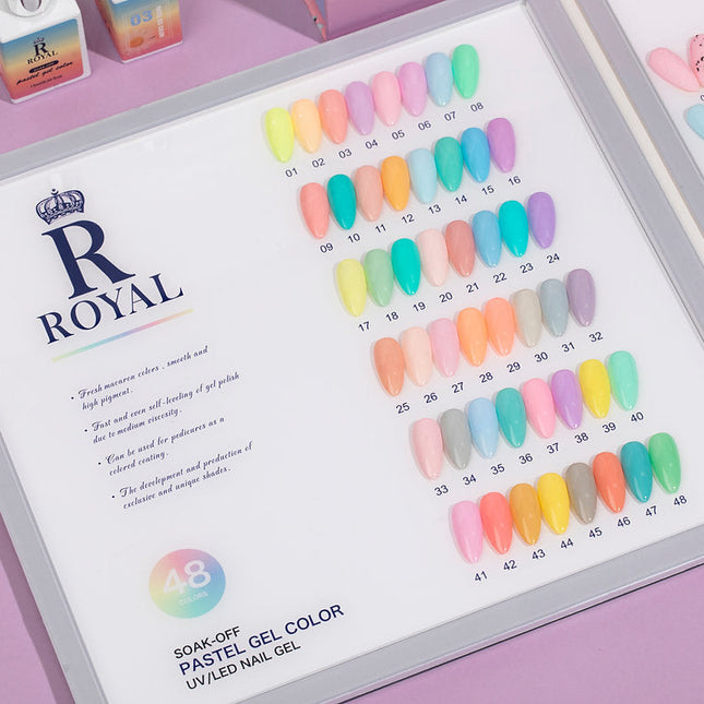 Royal 2in1 PASTEL COLLECTION 48 Color / Free Color Book