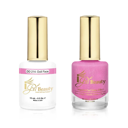 iGel Matching Duo Gel Polish 0.5oz - #214 Doll Face - TTT Nails Supply