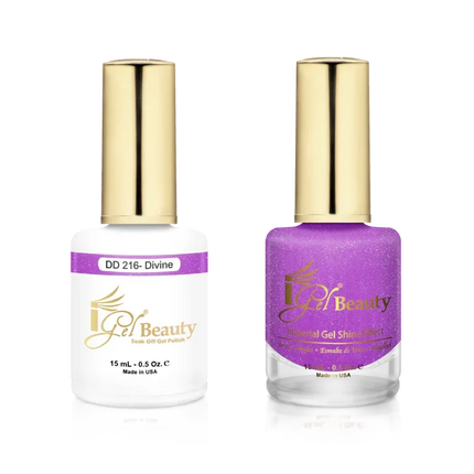 iGel Matching Duo Gel Polish 0.5oz - #216 Divine - TTT Nails Supply