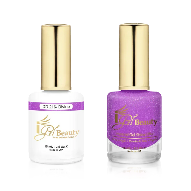 iGel Matching Duo Gel Polish 0.5oz - #216 Divine - TTT Nails Supply