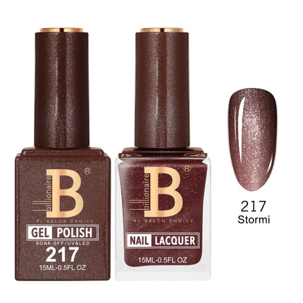 Billionaire Imperial Duo Matching – #201 - 256 Gel Polish + Lacquer (0.5oz / 15ml)