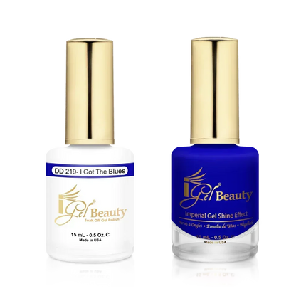 iGel Matching Duo Gel Polish 0.5oz - #219 I Got the Blues - TTT Nails Supply