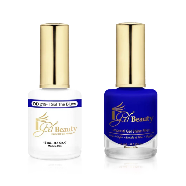iGel Matching Duo Gel Polish 0.5oz - #219 I Got the Blues - TTT Nails Supply