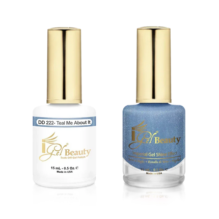 iGel Matching Duo Gel Polish 0.5oz - #222 Teal Me About It - TTT Nails Supply