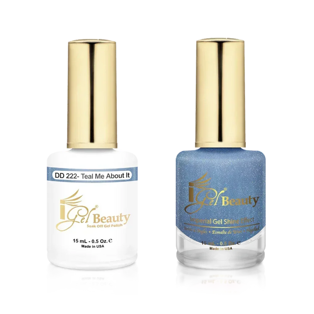 iGel Matching Duo Gel Polish 0.5oz - #222 Teal Me About It - TTT Nails Supply