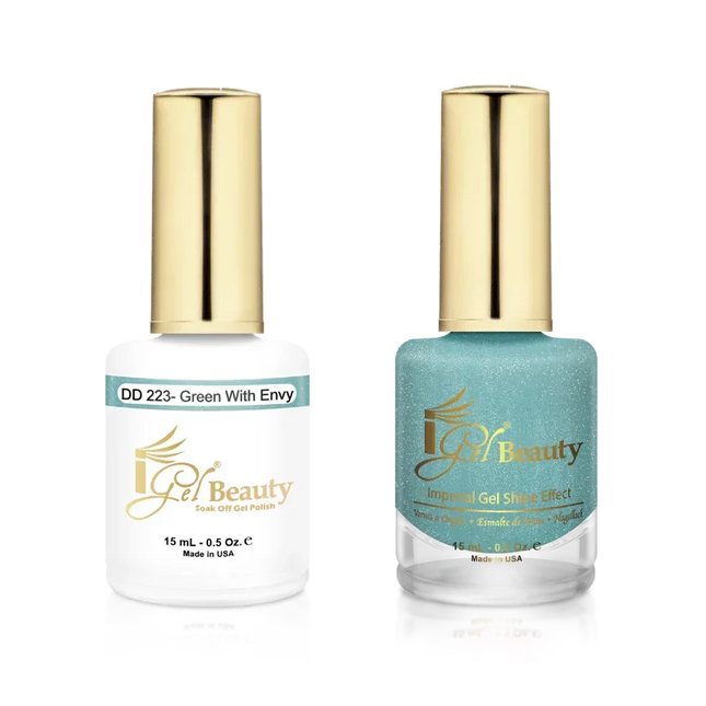 iGel Matching Duo Gel Polish 0.5oz - #223 Green With Envy - TTT Nails Supply