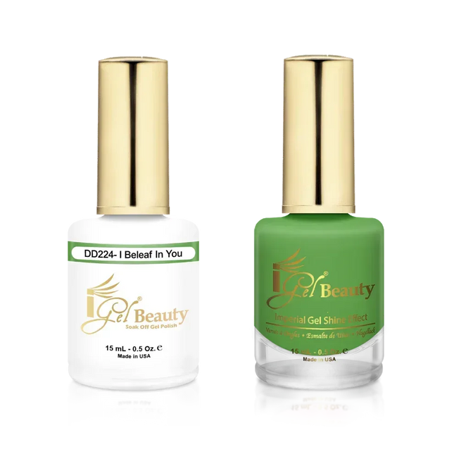 iGel Matching Duo Gel Polish 0.5oz - #224 I Beleaf in You - TTT Nails Supply
