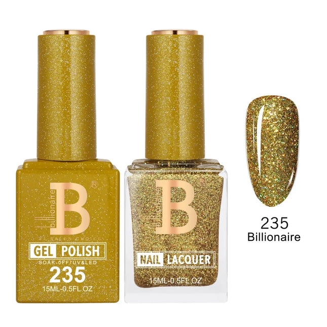 Billionaire Imperial Duo Matching – #201 - 256 Gel Polish + Lacquer (0.5oz / 15ml)
