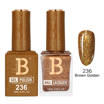 Billionaire Imperial Duo Matching – #201 - 256 Gel Polish + Lacquer (0.5oz / 15ml)