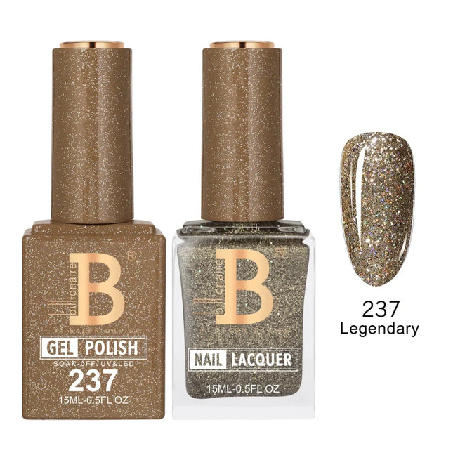 Billionaire Imperial Duo Matching – #201 - 256 Gel Polish + Lacquer (0.5oz / 15ml)