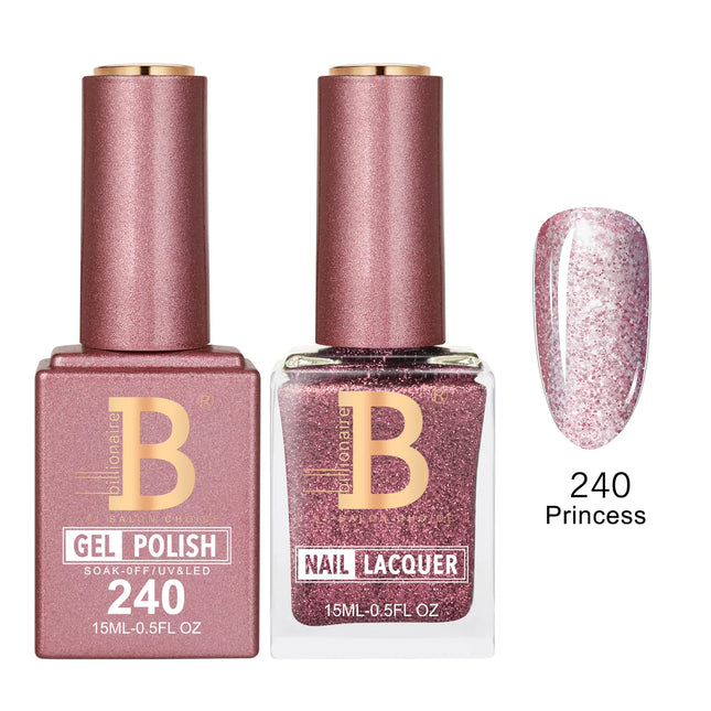 Billionaire Imperial Duo Matching – #201 - 256 Gel Polish + Lacquer (0.5oz / 15ml)