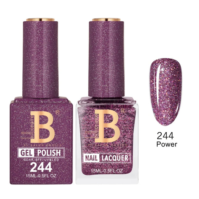 Billionaire Imperial Duo Matching – #201 - 256 Gel Polish + Lacquer (0.5oz / 15ml)