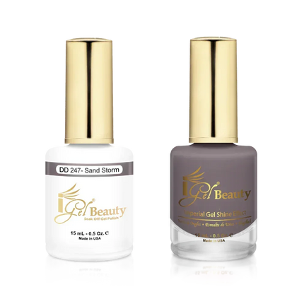 iGel Matching Duo Gel Polish 0.5oz - #247 Sand Storm - TTT Nails Supply