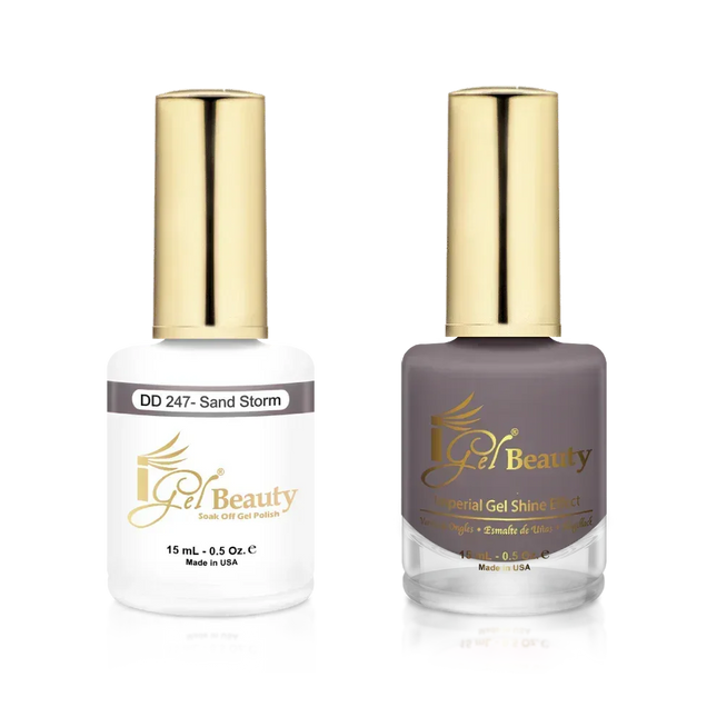 iGel Matching Duo Gel Polish 0.5oz - #247 Sand Storm - TTT Nails Supply