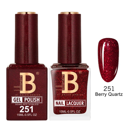 Billionaire Imperial Duo Matching – #201 - 256 Gel Polish + Lacquer (0.5oz / 15ml)