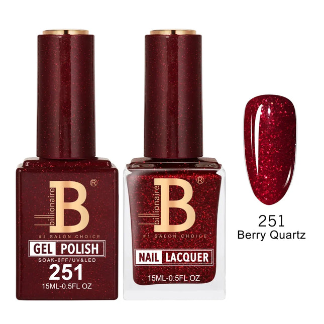 Billionaire Imperial Duo Matching – #201 - 256 Gel Polish + Lacquer (0.5oz / 15ml)