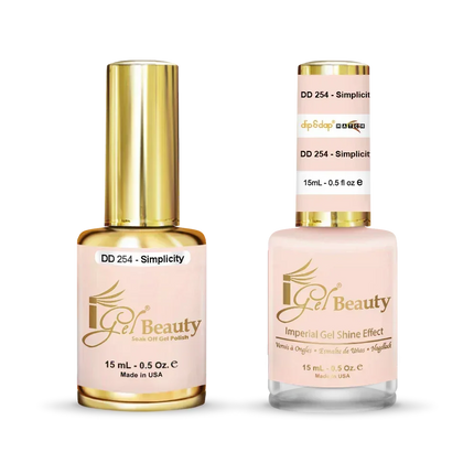 iGel Matching Duo Gel Polish 0.5oz - #254 Simplicity - TTT Nails Supply
