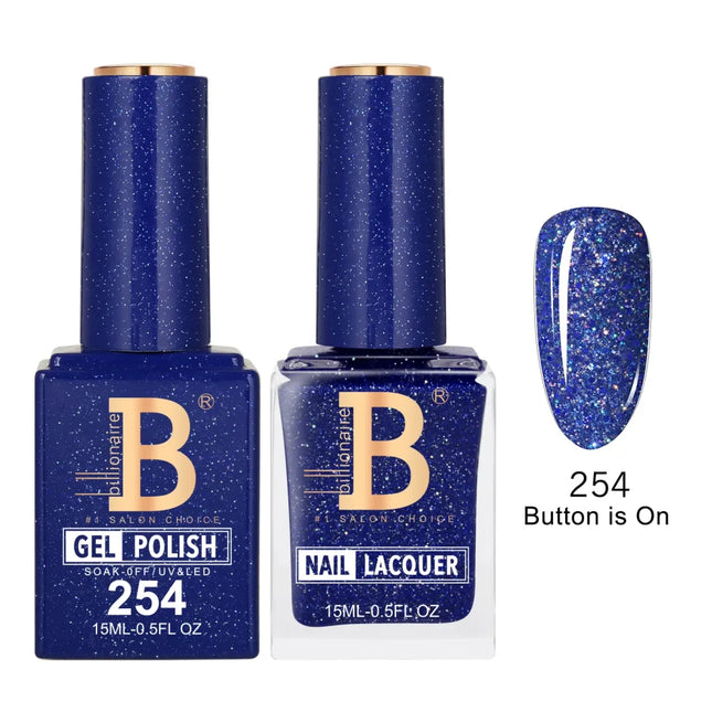 Billionaire Imperial Duo Matching – #201 - 256 Gel Polish + Lacquer (0.5oz / 15ml)