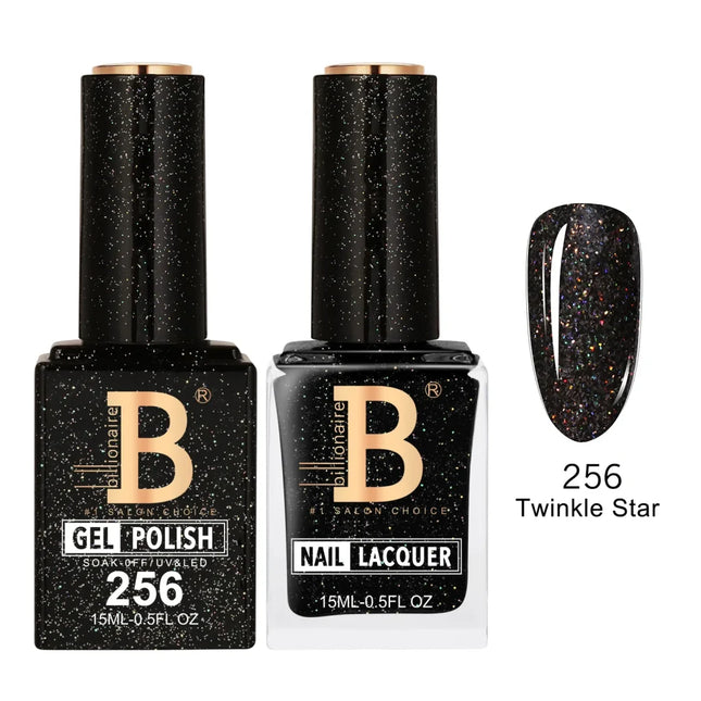 Billionaire Imperial Duo Matching – #201 - 256 Gel Polish + Lacquer (0.5oz / 15ml)