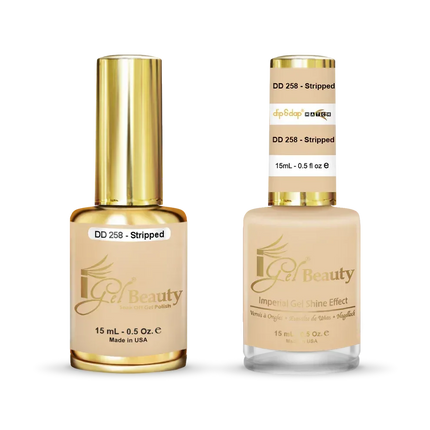 iGel Matching Duo Gel Polish 0.5oz - #258 Stripped - TTT Nails Supply