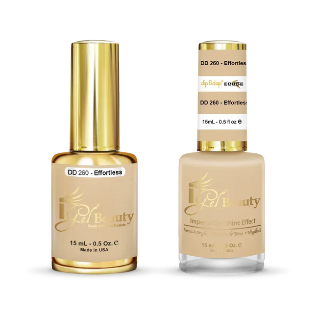 iGel Matching Duo Gel Polish 0.5oz - #260 Effortless - TTT Nails Supply