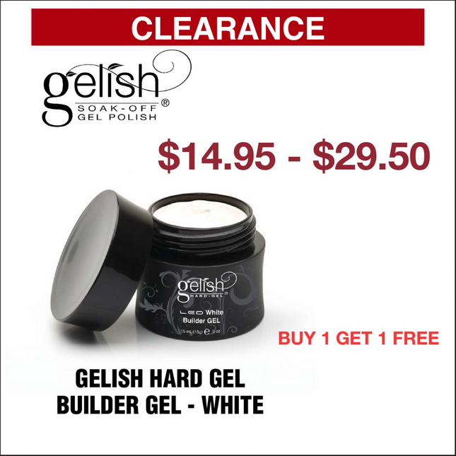 Gelish Hard Gel - Builder Gel White - Buy 1 Get 1 Free