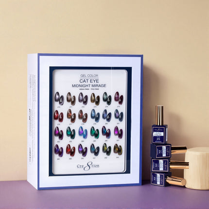 Cre8tion Cat Eye Midnight Mirage Kit - 24 Colors Set (#270 - #293)