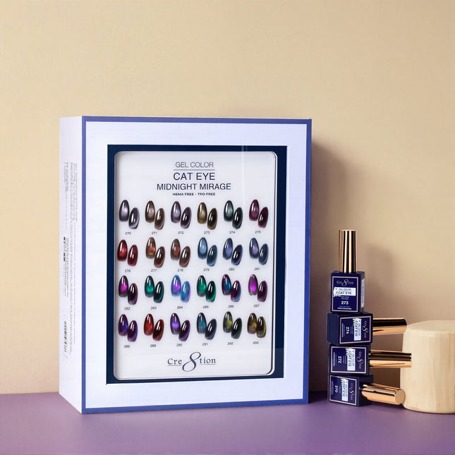 Cre8tion Cat Eye Midnight Mirage Kit - 24 Colors Set (#270 - #293)