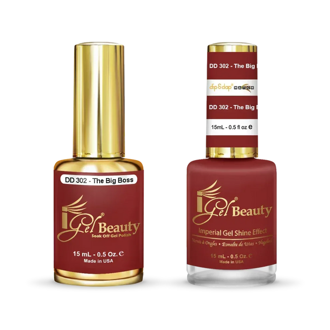 iGel Matching Duo Gel Polish 0.5oz - #302 The Big Boss - TTT Nails Supply