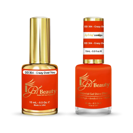iGel Matching Duo Gel Polish 0.5oz - #304 Crazy Over You - TTT Nails Supply