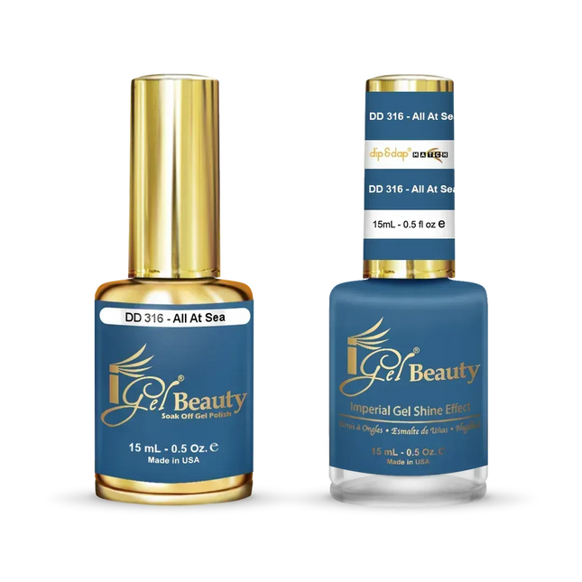 iGel Matching Duo Gel Polish 0.5oz - #316 All At Sea - TTT Nails Supply