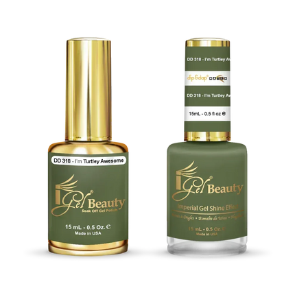 iGel Matching Duo Gel Polish 0.5oz - #318 I'm Turtley Awesome - TTT Nails Supply