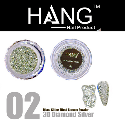 Hang Disco Giltter Effect Chrome Powder 5g