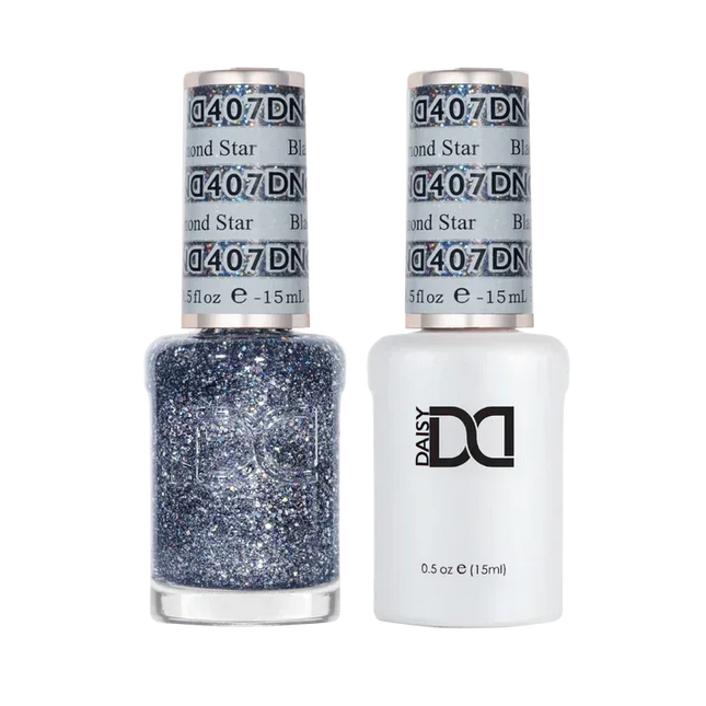 DND Duo Matching Color - #407 Black Diamond Star - TTT Nails Supply