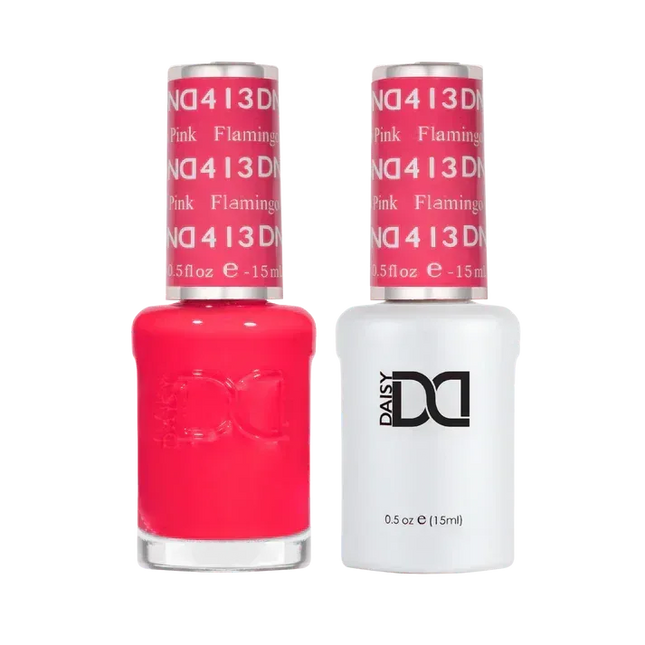 DND Duo Matching Color - #413 Flamingo Pink - TTT Nails Supply
