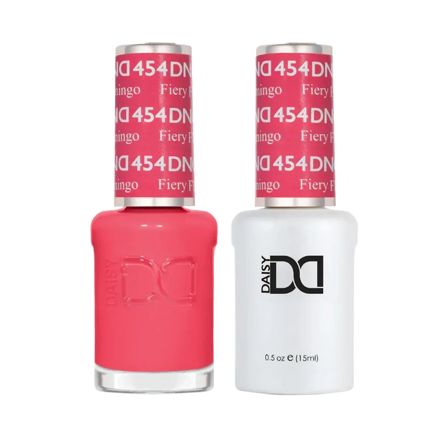 DND Duo Matching Color - #454 Fiery Flamingo - TTT Nails Supply