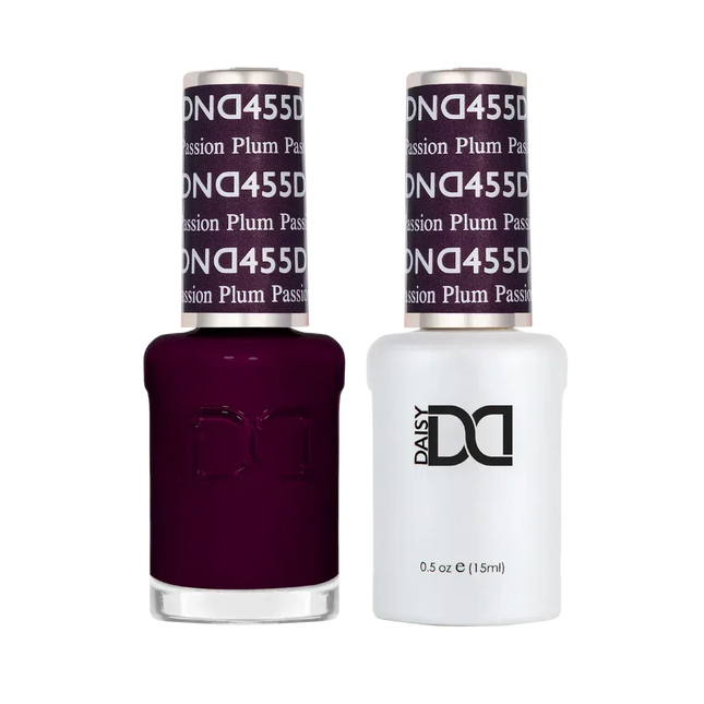 DND Duo Matching Color - #455 Plum Passion - TTT Nails Supply