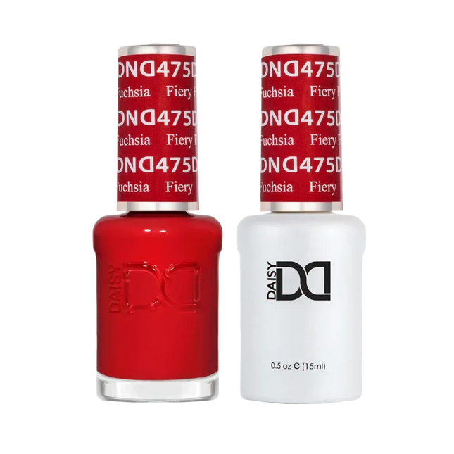 DND Duo Matching Color - #475 Fiery Fuchsia - TTT Nails Supply