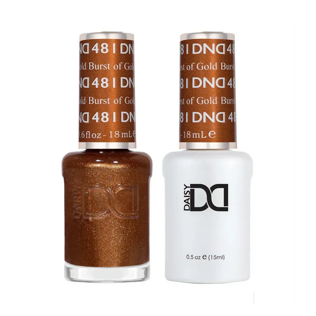 DND Duo Matching Color - #481 Burst of Gold - TTT Nails Supply