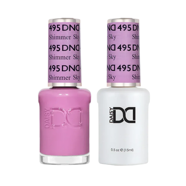 DND Duo Matching Color - #495 Shimmer Sky - TTT Nails Supply