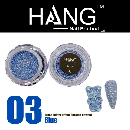 Hang Disco Giltter Effect Chrome Powder 5g