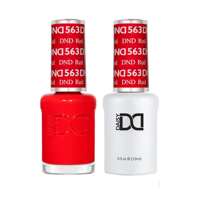 DND Duo Matching Color - #563 DND Red - TTT Nails Supply