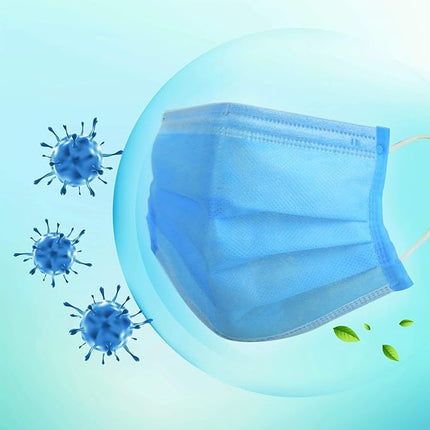 Kenko - 4 Layers Face Masks 50pcs (Blue/ Black)