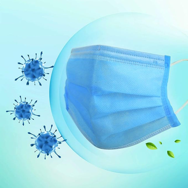 Kenko - 4 Layers Face Masks 50pcs (Blue/ Black)
