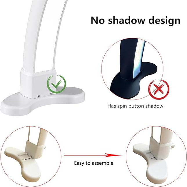 Sumika - Half Moon Light for Nail Table (White, Diamond)