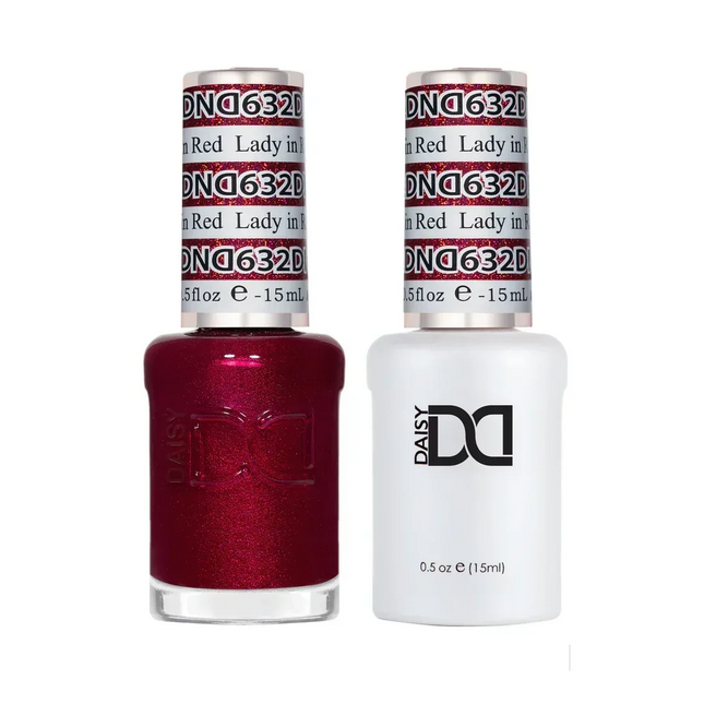 DND Duo Matching Color - #632 Lady In Red - TTT Nails Supply