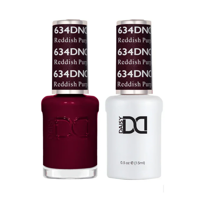 DND Duo Matching Color - #634 Reddish Purple - TTT Nails Supply