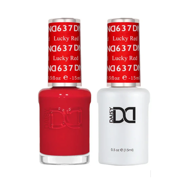 DND Duo Matching Color - #637 Lucky Red - TTT Nails Supply