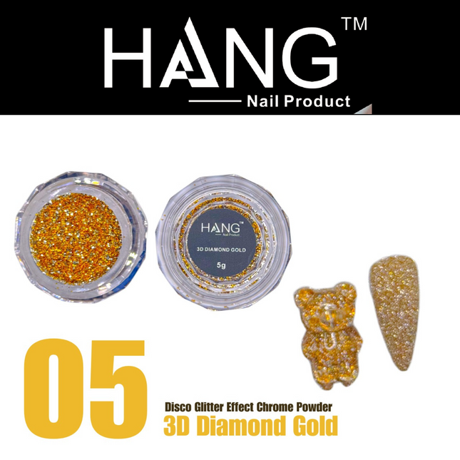 Hang Disco Giltter Effect Chrome Powder 5g