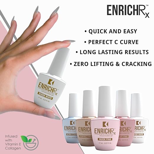 Kupa - GelFinity Builder Gel 17ml (Clear, Pink, White, Peach)